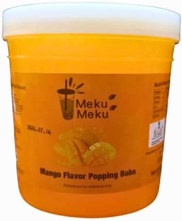 COUGAR Meku Meku Popping Boba Delicious Mango Flavour Juice 1.3kg (Imported)
