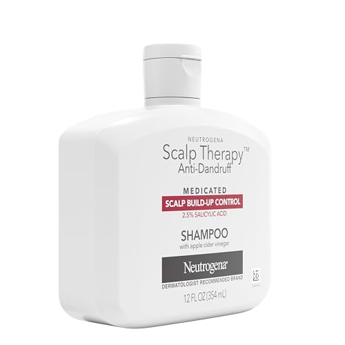 Scalp Therapy Anti-Dandruff Shampoo for Scalp Build-up Control, with Apple Cider Vinegar Fragrance, 12 fl oz