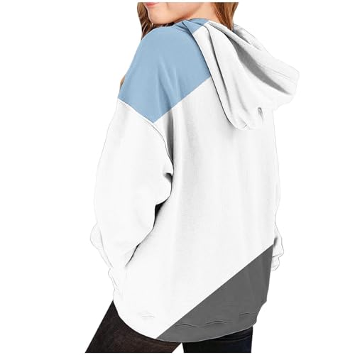 Cute Hoodies for Teen Girls Gradient Oversized Long Sleeve Sweatshirts Trendy Casual Pullover Shirts with Pockets3