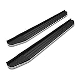 APS RB-HO214S Black & Chrome Nerf Bar Bolt Over for select Honda Pilot Models