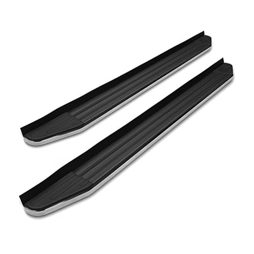 APS RB-HO214S Black & Chrome Nerf Bar Bolt Over for select Honda Pilot Models