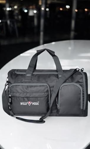 Image of FlexForce 45L All-in-One Duffel Bag, Gym Bag, Rucksack, Travel Bag, Sports Bag (Grey)