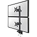 Price comparison product image Neomounts by Newstar FPMA-D960DVPLUS - Mounting kit - for 2 LCD displays - black - screen size: 17"-49" - clamp mountable, desk-mountable