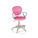 Produktbild hjh OFFICE 671012 Kinderdrehstuhl Kid Colour G1 Stoff Pink/Grau Bürostuhl Kinder, Fußablage & Sitzfläche höhenverstellbar