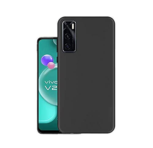 Image of Mobile Back Cover Case for Vivo V20SE (Silicone Case|CameraProtection|Black SC1510)