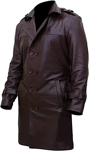 Watchmen Rorschach Jackie Coat | Earle Haley Watchmen Trench Brown Faux Leather Coat