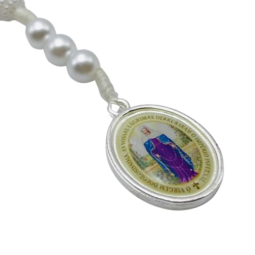 Terço Nossa Senhora Das Lágrimas e Jesus Manietado com Folheto de Oração