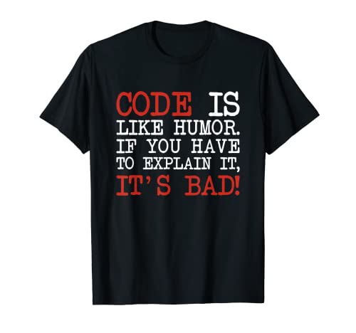 Code Explanation Developer Desarrollador de software Programador Camiseta