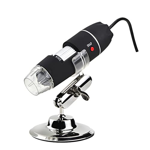 Microscope 400X-1000X USB Microscope Professional for Electronics with 8 LEDs Bracket(500X)