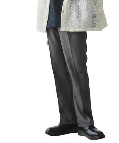 [ウィゴー] 男女兼用 WEB限定 セミフレア スラックス フレアパンツ ズボン ボトムス 通年 オールシーズン キレイめ 服 カジュアル 韓国 クリーン 春 夏 秋 冬 メンズ S グレー