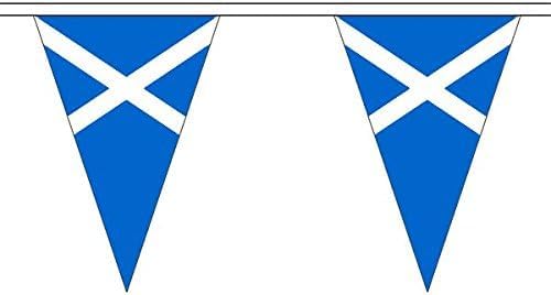 Flagtex St Andrews (Light Blue) Triangle Bunting Premium Fabric Bunting For Indoor and Outdoor Use (20m (52 Flags))