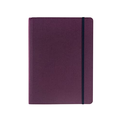 Fabriano Ecoqua Plus 14.7 x 21.1 cm A5 Ruled Hidden Spiral Notebook - Wine Red