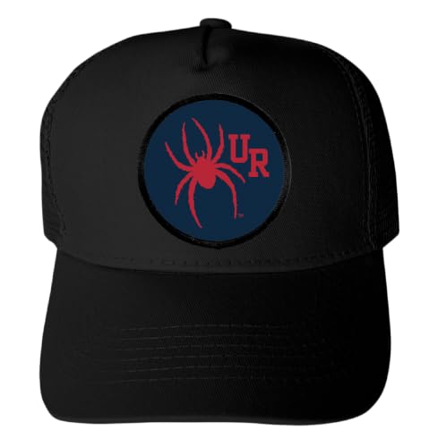 R and R Imports Richmond Spiders Black Trucker Hat with Round Cloth Patch