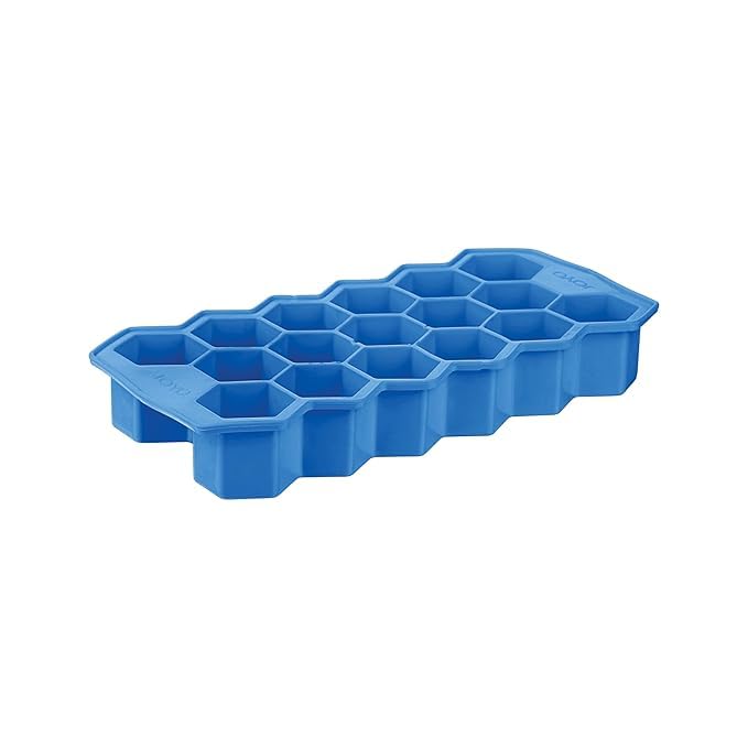 Bandeja de Hielo Honeycomb de Silicona Flexible Azul miniatura 1