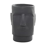 Top 10 Best Target Planters Reviews & Comparison | Updated 15 Deco 79 Magnesium Oxide Face Indoor Outdoor Planter Easter Island Large Planter Pot, Planter 13' x 14' x 18', Dark Gray
