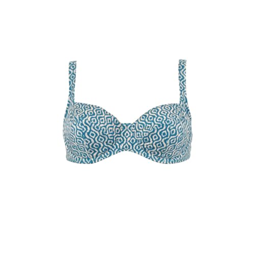 Soutien-gorge de bain emboîtant Azura : le maintien parfait des fortes poitrines en bleu