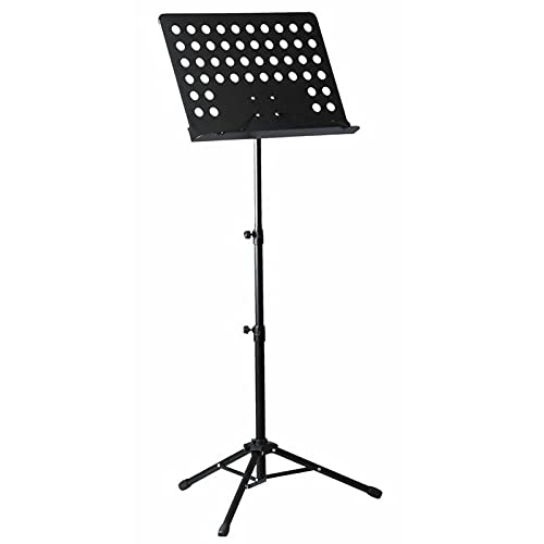 Walgreen® Suporte de música dobrável de metal resistente preto suporte tripé orquestral condutor folha