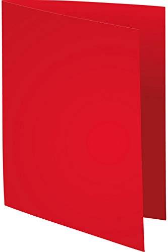 Exacompta 5 paquetes de 250 subcarpetas Super rojo
