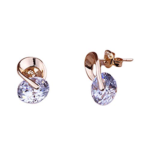 Zircon Boucles d'oreilles Boucles d'oreilles Boucle d'oreille sécurisé Utile Boucles d'oreilles Chanceux Boucles d'oreilles Gold Cover