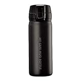 パール金属 水筒 ボトル マグボトル ワンタッチ 350ml 保冷 保温 スリムタイプ マットブラック マイカフェマグ HB-4781