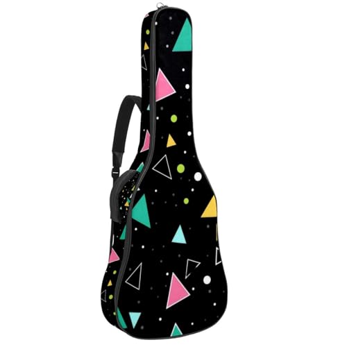 Housse de protection pour guitare acoustique imperméable 109 cm motif géométrique
