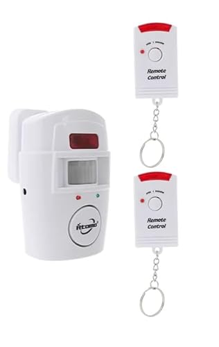 Alarme Eletrônico Com Controle Remoto, Sensor PIR Infravermelho, Sirene 105dB Para Segurança Domésti