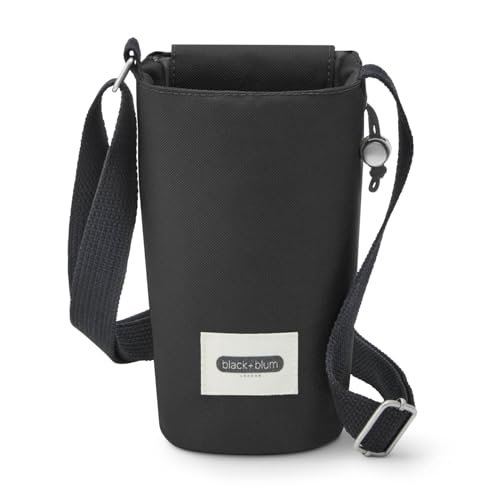Black+Blum Insulated Bottle Bag - For Adults and Kids - Made with Recycled PET and BPA Free - Bottle Bag for On The Go, Black