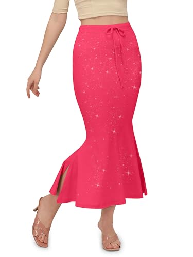 Image of Mehrang Stretchable Shimmer Saree Shapewear Petticoat for Women, Skirts for Women,Shape Wear Dress for Saree