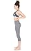 icyzone Women Workout Clothes Athletic Leggings Capri Activewear Hot Yoga Pants (M, Athletic Grey)