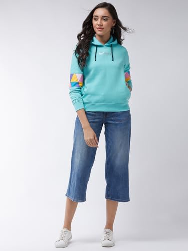 Image of Modeve Women Printed Hooded Sweatshirt for Winter