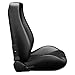 VroomAuto 1 Pair of Universal OBS Style Seats Racing Seats with Dual Sliders,Adjustable Bucket Seats, Reclinable Sport Seats for Cars, PVC Leather Seats