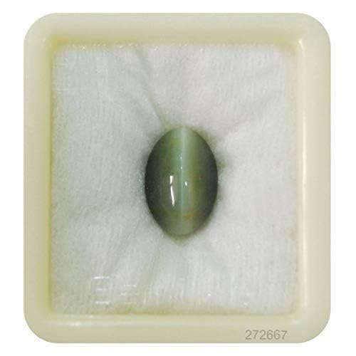 Bague Cat's Eye Stone original Lehsunia Natural Certified Loose Precious Gemstone (9.25 Carat)