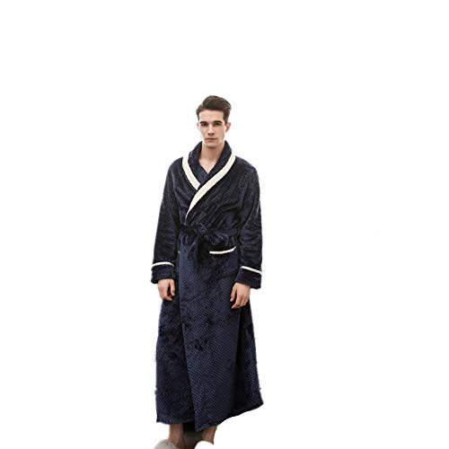 Herbst Und Winter Schlafanzug, Verdickte Und Verlängern Bademäntel, Lose Plus Size Pyjamas, Morgen Robes, Paar Bademäntel, Moderne Und Thick (male1,XL) Cover