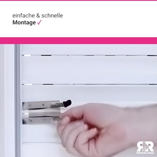 Klemmsicherung für Rollladen Einbruchsicherung - 2 Stück im Set