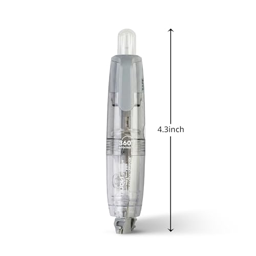 Image of Double-Sided Glue Tape Roller | Retractable Mechanism & 360 Rotating Head Design | Ideal for Scrapbooking, Craft, School, Office & DIY (Body Color May Vary)