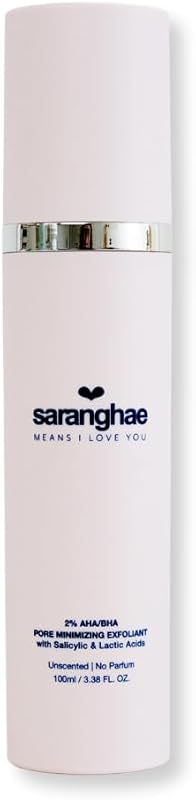 Saranghae Tônico esfoliante facial com AHA e BHA