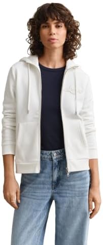 Gant Damen Reg Tonal Shield Zip Hoodie Kapuzenpullover (1er Pack)