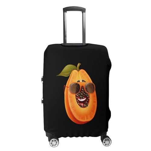 Fruit Papaya Glasses Papaya Luggage Cover Suitcase Cover Protector Anti-scratch Travel Suitcase Wrap for Unisex L4