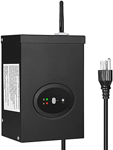 DEWENWILS 200W Smart Wi-Fi Low Voltage Transformer, Schedule and Timer, Compatible with Alexa and Google Home, 120V AC to 12V AC, Weatherproof for Landscaping Light, Spotlight, Pathway Light