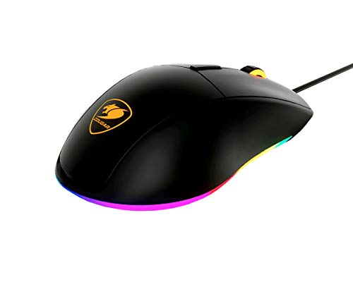 Ratón Cougar Minos XT negro con cable USB y sensor óptico de 4000 DPI 5