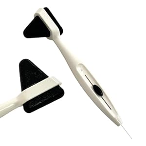 White Plastic Neuro Taylor Reflex Hammer with Retractable Filament String – Reflex Diagnostics Examination Instrument