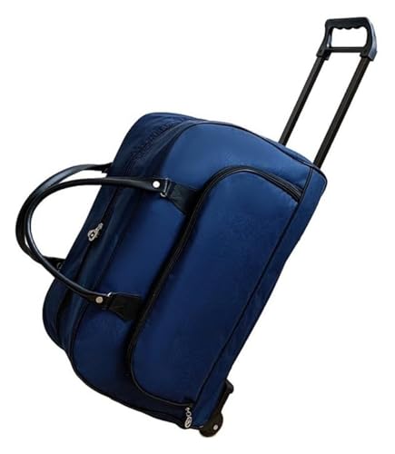 Rolling Garment Bags For Travel, 25 Inch Trolley Travel Bag Expandable, Waterproof Expandable Carry On Luggage For Unisex,Ideal For Gym, Travel, Trip, Red(Blue)