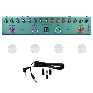 【36 Presets And Modular Chain】M-VAVE TANK-G guitar multi effects pedal features 36 editable presets with noise gate, 9 preamps, EQ, mod, delay, reverb, and 8 IR cabs. This multi effects processor works as an amp modeler and guitar effects processor. ...