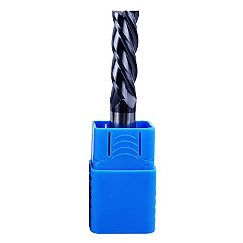 DINGGUANGHE-CUP Carbide Corner Radius Mill 4 Flutes HRC50 Endmill Machine Tungsten Steel CNC Milling Cutter Cutting Tools Steel (Cutting Edge Diameter : 8R1.0X8DX60L 4T, Dimensions : 1PCS)