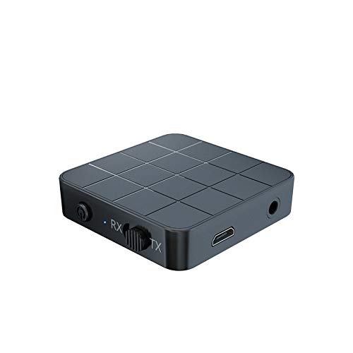 TenYua Transmetteur récepteur audio 3 en 1 Bluetooth 5.0 3,5 mm sans fil adaptateur audio stéréo pour TV voiture/haut-parleurs de maison Cover