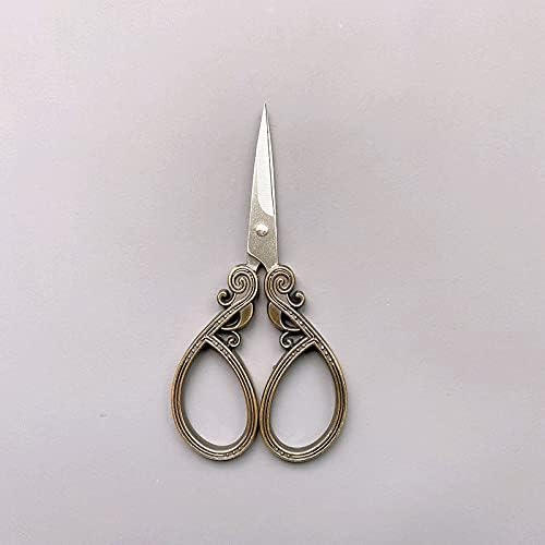 Craft Scissors 1Pcs Retro Style Embroidery Scissors Antique Cutter Cutting Vintage Scissors Embroidery Cross Stitch Sewing Tool Stainless Steel Scissors