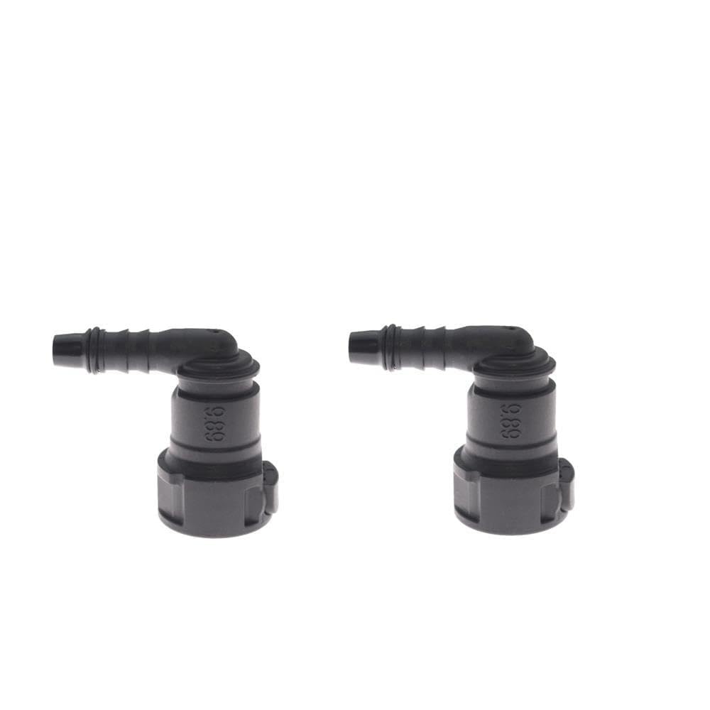 Fit for 2/5/8/10 9.89 ID6 Auto Car Line Hose Coupler Quick Release Connector Line Rubber Hose Coupler Carburetor Part(2PCS)