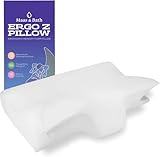MAAS & BATH Ergo Z Pillow - 2-in-1 Ergonomic Pillow Made for Any Sleep Position, Breathable 100% Memory Foam, Inner Cover, Lightweight, Non-Toxic, Odorless Sleep-Friendly Support