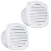 Five Oceans Louvered Hose Thru Vent, 4" White (Pair) FO-111-M2