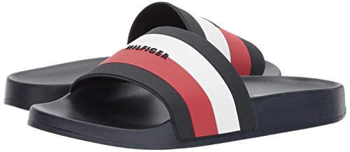 Tommy Hilfiger Women's Dria Slide Sandal, Blue Multi, 10 #TOP6